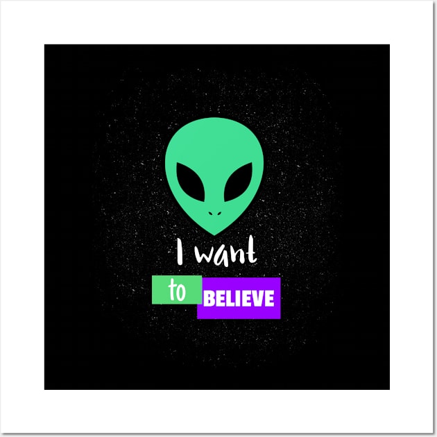 I want to believe Wall Art by American VIP